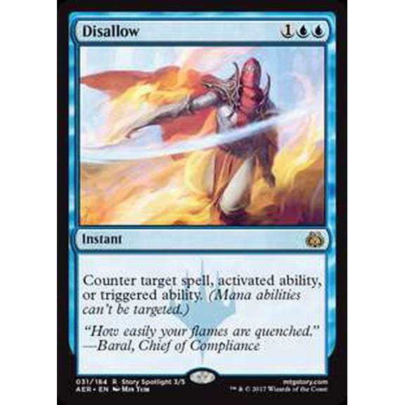 MtG Aether Revolt Rare Disallow #31