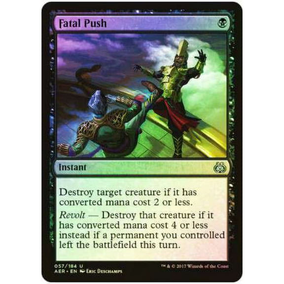 MtG Aether Revolt Uncommon Fatal Push (Foil) #57