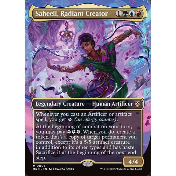 MtG Aetherdrift Commander Mythic Rare Saheeli, Radiant Creator [Commander] #3