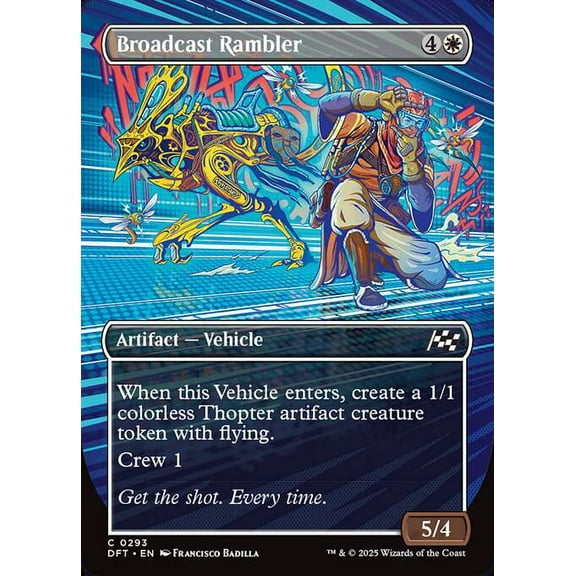MtG Aetherdrift Common Broadcast Rambler (Revved Up FOIL) #293