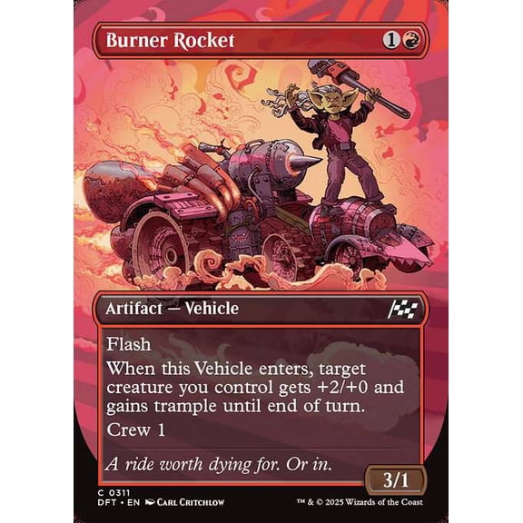 MtG Aetherdrift Common Burner Rocket (Revved Up FOIL) #311