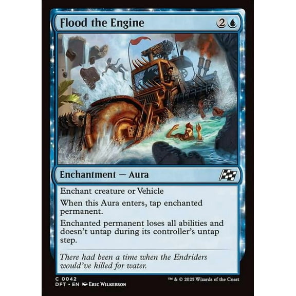MtG Aetherdrift Common Flood the Engine #42