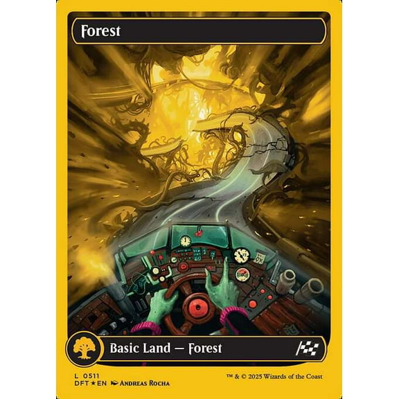 MtG Aetherdrift Common Forest (First Place Foil) #511