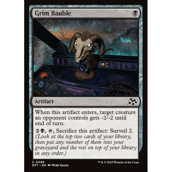 MtG Aetherdrift Common Grim Bauble #88