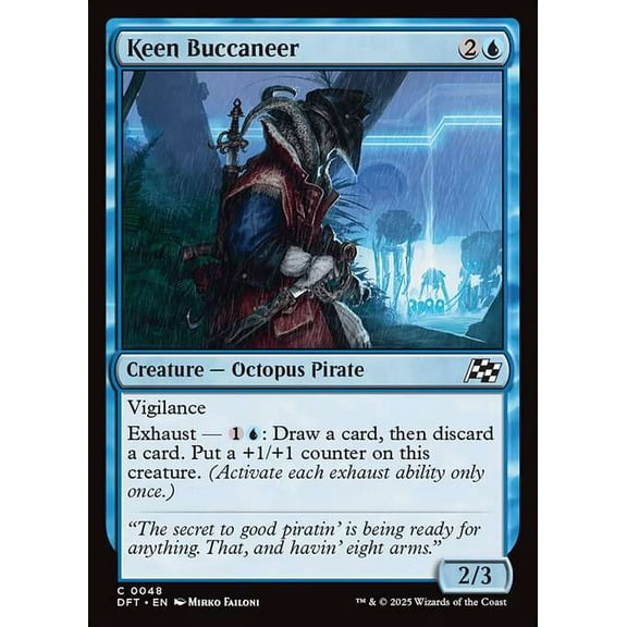 MtG Aetherdrift Common Keen Buccaneer #48