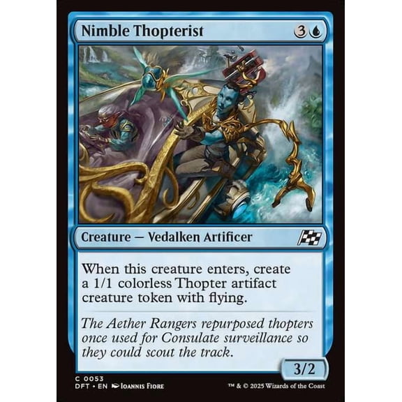 MtG Aetherdrift Common Nimble Thopterist [FOIL] #53