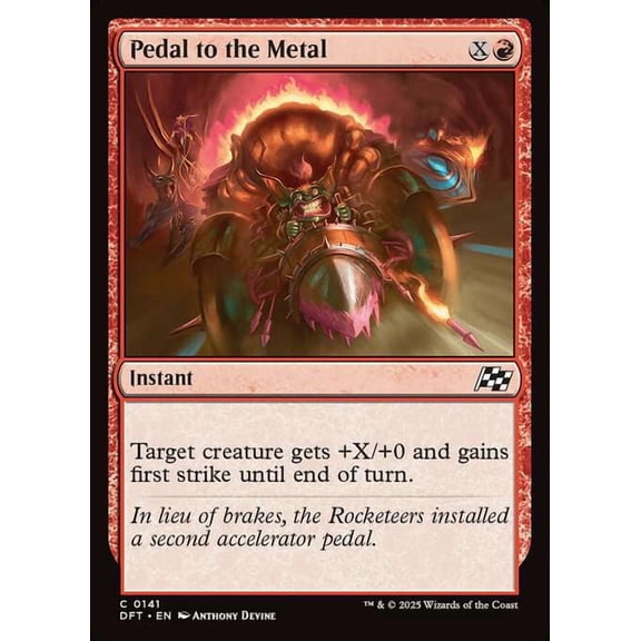 MtG Aetherdrift Common Pedal to the Metal #141