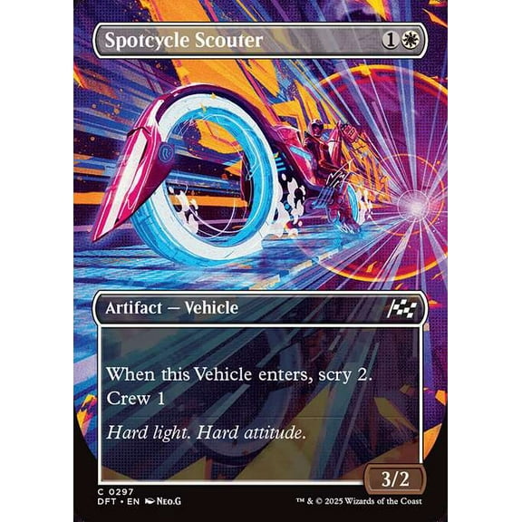 MtG Aetherdrift Common Spotcycle Scouter (Revved Up) #297