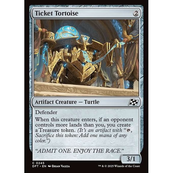 MtG Aetherdrift Common Ticket Tortoise #245