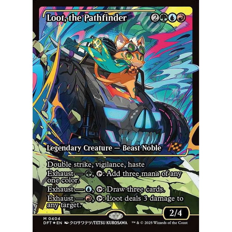 MtG Aetherdrift Mythic Rare Loot, the Pathfinder (Japan Showcase FOIL) #404  - Walmart.com