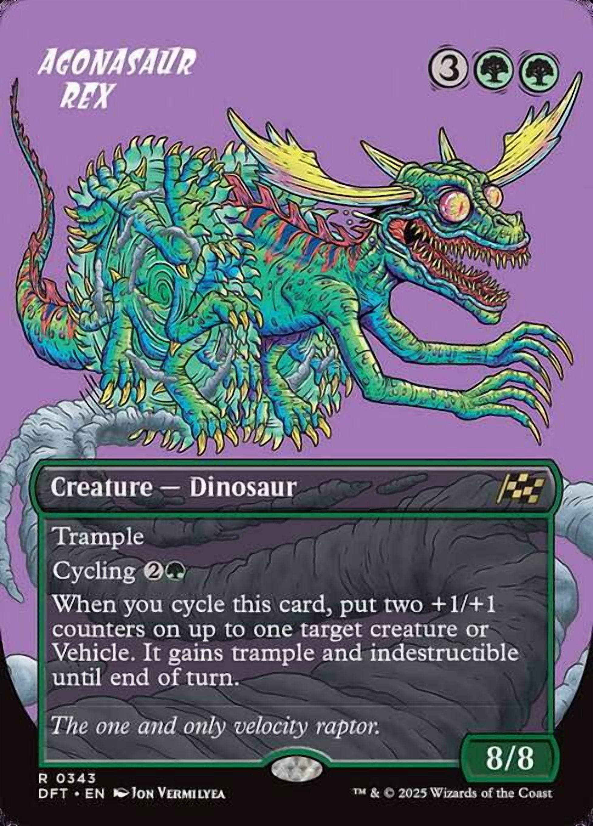 MtG Aetherdrift Rare Agonasaur Rex [Rude Riders] #343 - Walmart.com