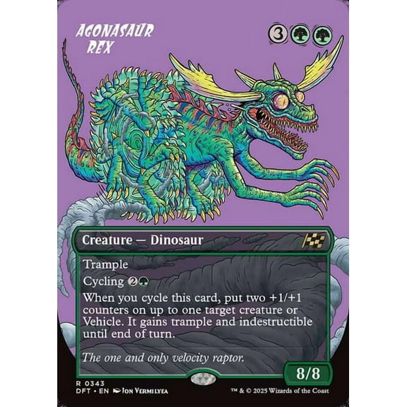 MtG Aetherdrift Rare Agonasaur Rex [Rude Riders] #343