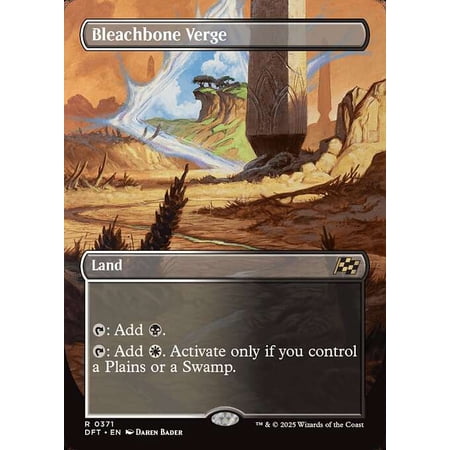 MtG Aetherdrift Rare Bleachbone Verge [Borderless FOIL] #371