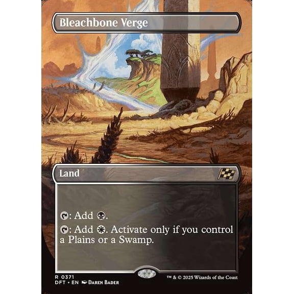 MtG Aetherdrift Rare Bleachbone Verge [Borderless FOIL] #371