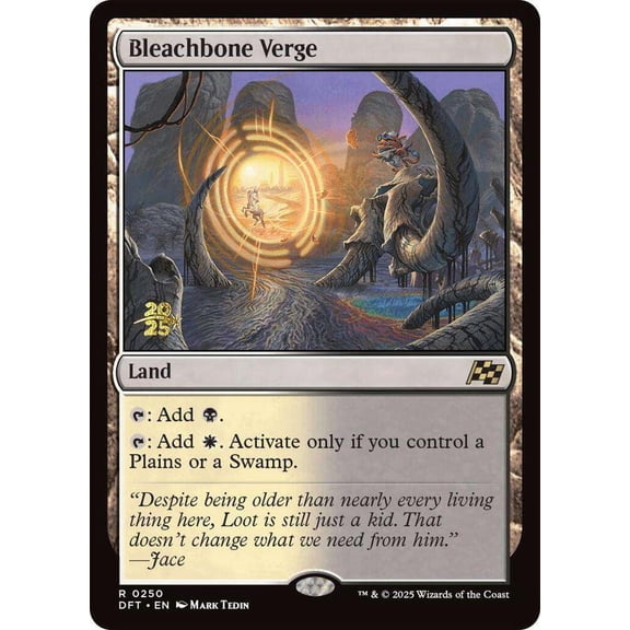 MtG Aetherdrift Rare Bleachbone Verge [Prerelease Foil] #250