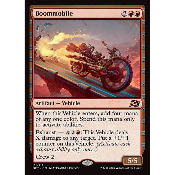 MtG Aetherdrift Rare Boommobile #113