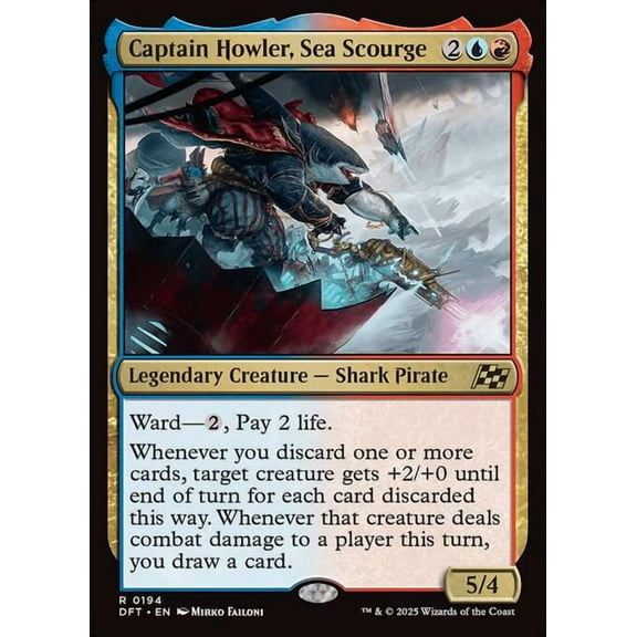 MtG Aetherdrift Rare Captain Howler, Sea Scourge #194