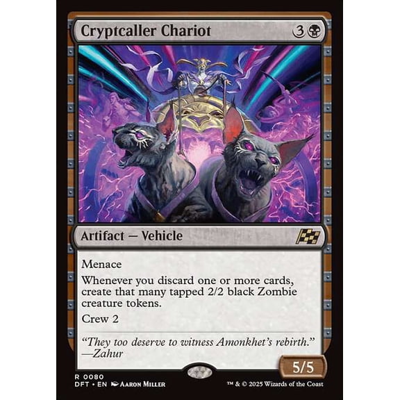 MtG Aetherdrift Rare Cryptcaller Chariot #80