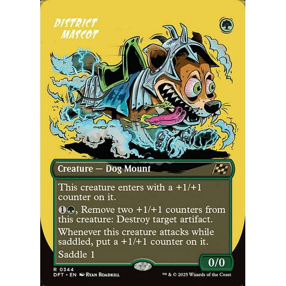 MtG Aetherdrift Rare District Mascot (Rude Riders) #344