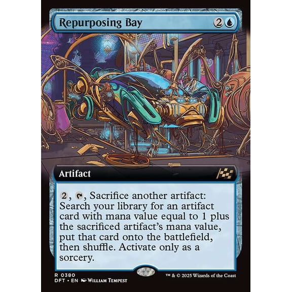 MtG Aetherdrift Rare Repurposing Bay [Extended Art] #380