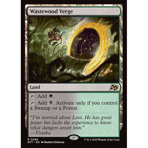 MtG Aetherdrift Rare Wastewood Verge #268