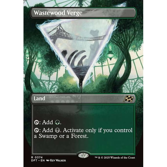 MtG Aetherdrift Rare Wastewood Verge (Borderless FOIL) #374