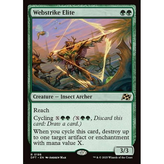MtG Aetherdrift Rare Webstrike Elite #186
