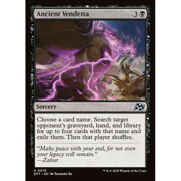 MtG Aetherdrift Uncommon Ancient Vendetta #75