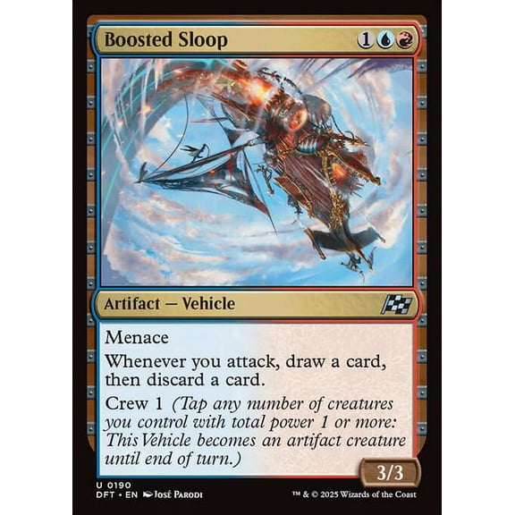 MtG Aetherdrift Uncommon Boosted Sloop #190