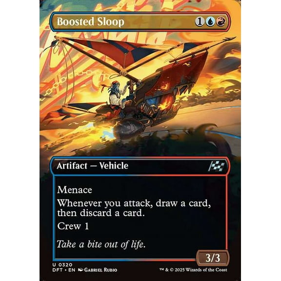 MtG Aetherdrift Uncommon Boosted Sloop (Revved Up) #320