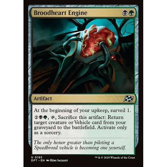 MtG Aetherdrift Uncommon Broodheart Engine #193