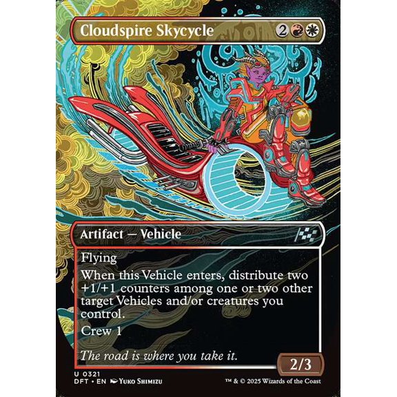 MtG Aetherdrift Uncommon Cloudspire Skycycle (Revved Up) #321