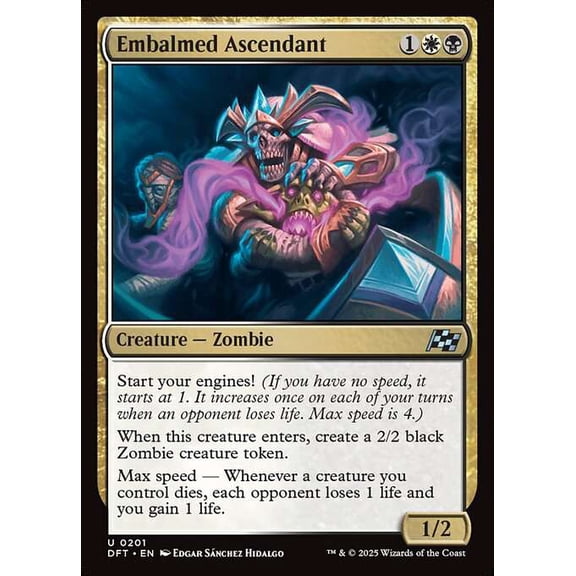 MtG Aetherdrift Uncommon Embalmed Ascendant #201