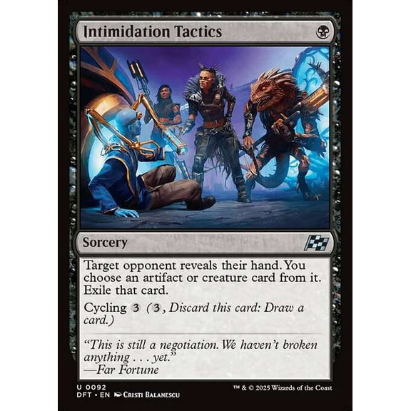MtG Aetherdrift Uncommon Intimidation Tactics #92