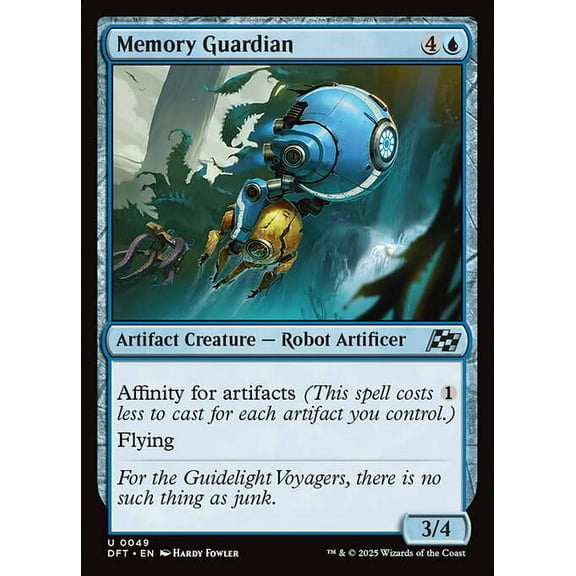 MtG Aetherdrift Uncommon Memory Guardian (FOIL) #49