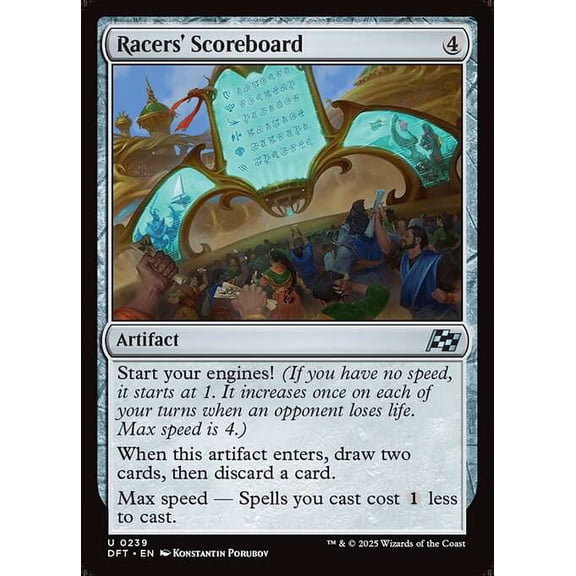 MtG Aetherdrift Uncommon Racers' Scoreboard #239
