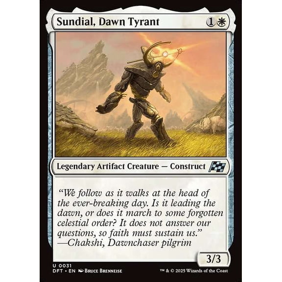 MtG Aetherdrift Uncommon Sundial, Dawn Tyrant #31