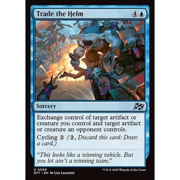 MtG Aetherdrift Uncommon Trade the Helm (FOIL) #69