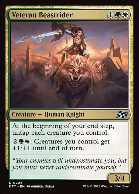 MtG Aetherdrift Uncommon Veteran Beastrider #226 - Walmart Business Supplies