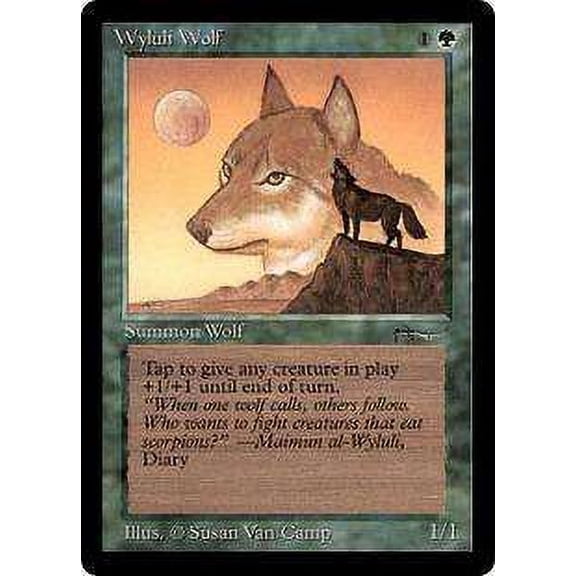 MtG Arabian Nights Common Wyluli Wolf