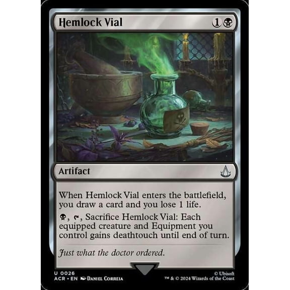 MtG Assassin's Creed Uncommon Hemlock Vial #26