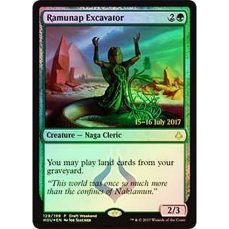 MtG Assorted Promo Cards Ramunap Excavator (Hour of Devastation Draft Weekend) - Walmart.com MtG Assorted Promo Cards Ramunap Excavator (Hour of Devastation Draft Weekend) - Walmart.com