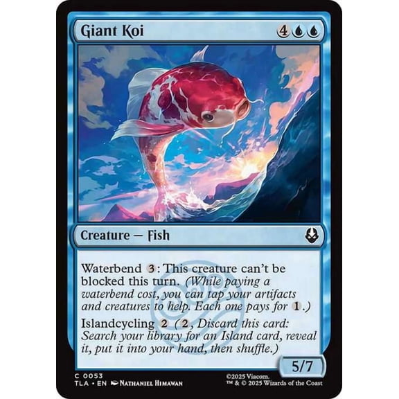 MtG Avatar the Last Airbender Common Giant Koi #53