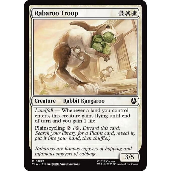 MtG Avatar the Last Airbender Common Rabaroo Troop #32