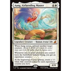 MtG Avatar the Last Airbender Mythic Rare Aang, Airbending Master [Jumpstart] #74