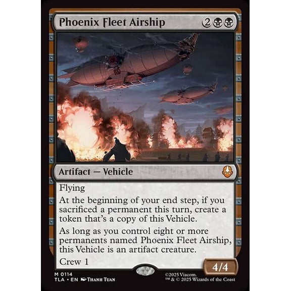 MtG Avatar the Last Airbender Mythic Rare Phoenix Fleet Airship #114