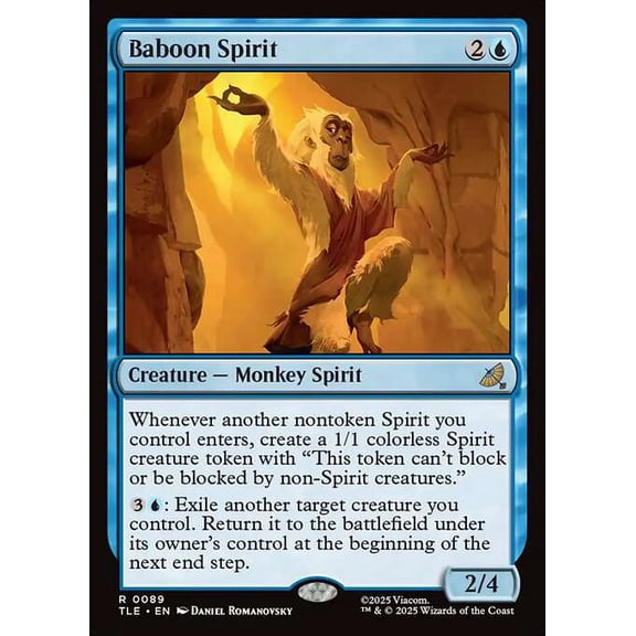 MtG Avatar the Last Airbender Rare Baboon Spirit [Jumpstart] #89