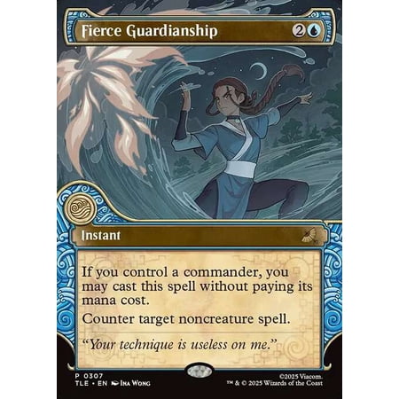 MtG Avatar the Last Airbender Rare Fierce Guardianship [Commander Bundle] #307