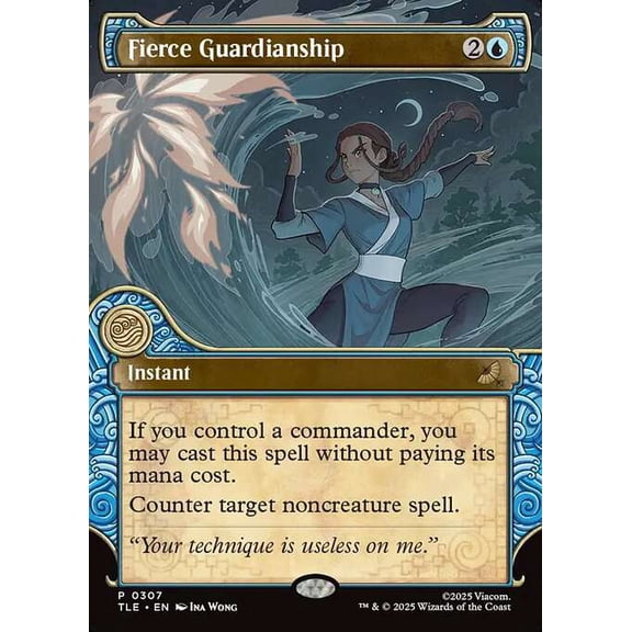 MtG Avatar the Last Airbender Rare Fierce Guardianship [Commander Bundle] #307