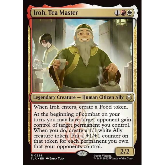 MtG Avatar the Last Airbender Rare Iroh, Tea Master #228
